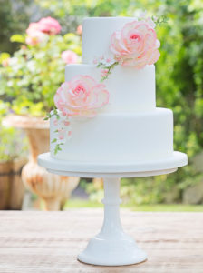Classic Wedding Cake Pink Rose